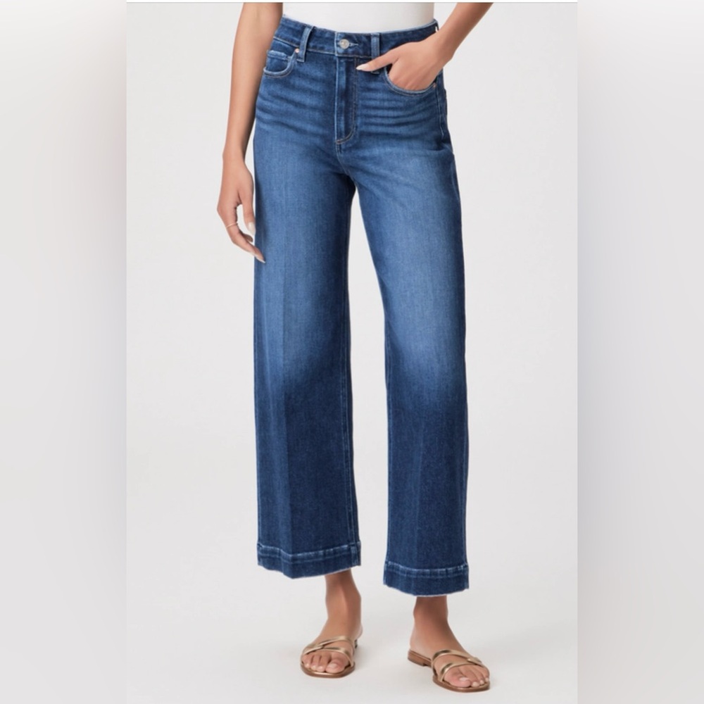 👖 Paige Anessa High Rise Wide Leg Jeans - Size 28